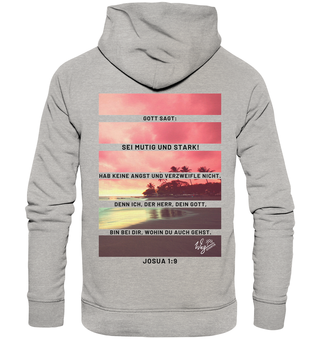 Josua 1,9 (Backprint) - Organic Hoodie