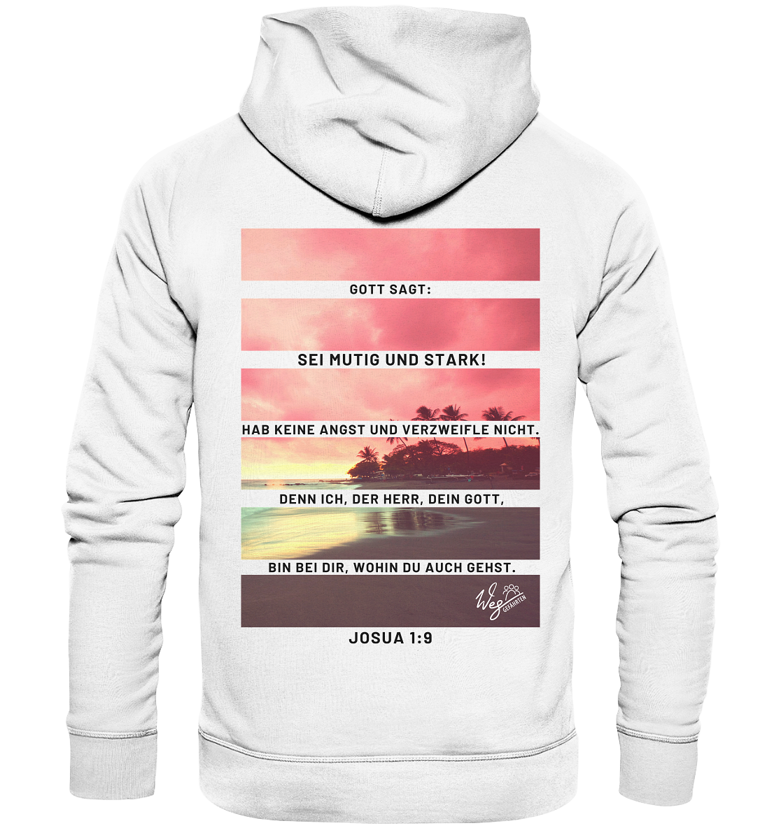 Josua 1,9 (Backprint) - Organic Hoodie