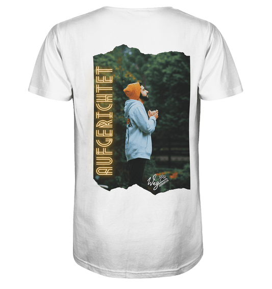 Aufgerichtet (Backprint) - Organic Shirt - Weggefährten Mindset