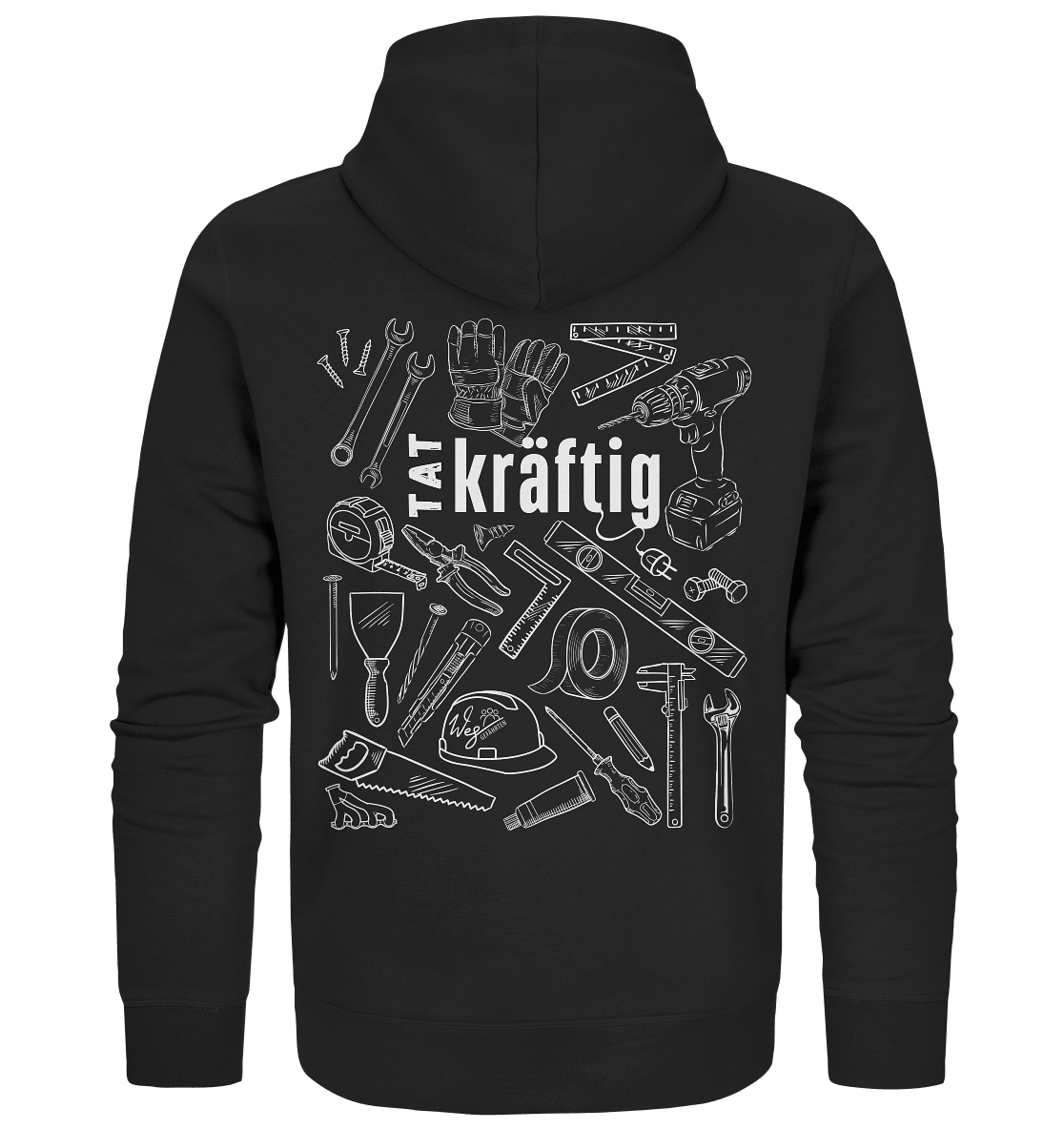 TATkräftig (Backprint) - Organic Zipper - Weggefährten Mindset