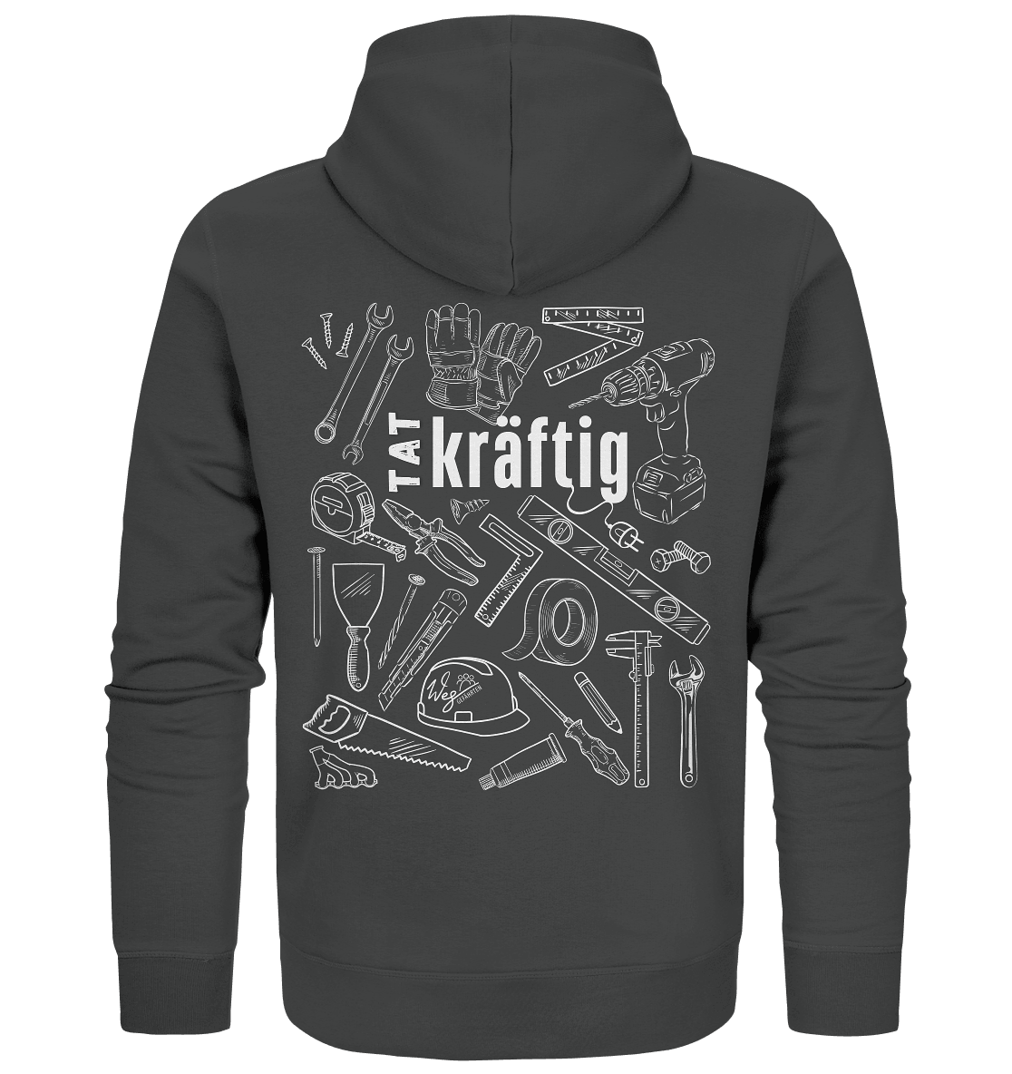 TATkräftig (Backprint) - Organic Zipper - Weggefährten Mindset