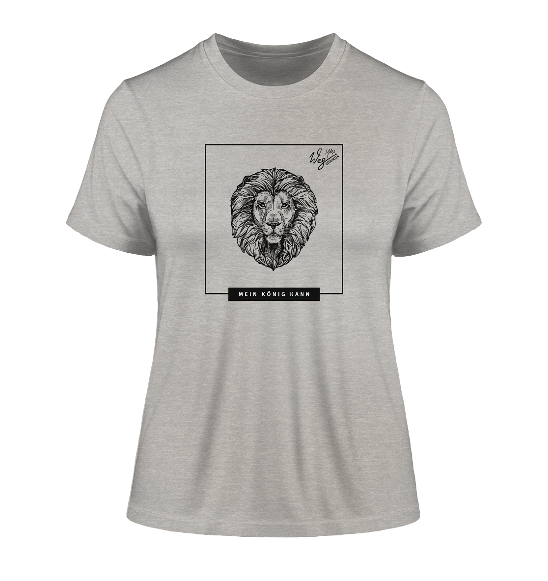 Mein König kann - Fitted Ladies Organic Shirt