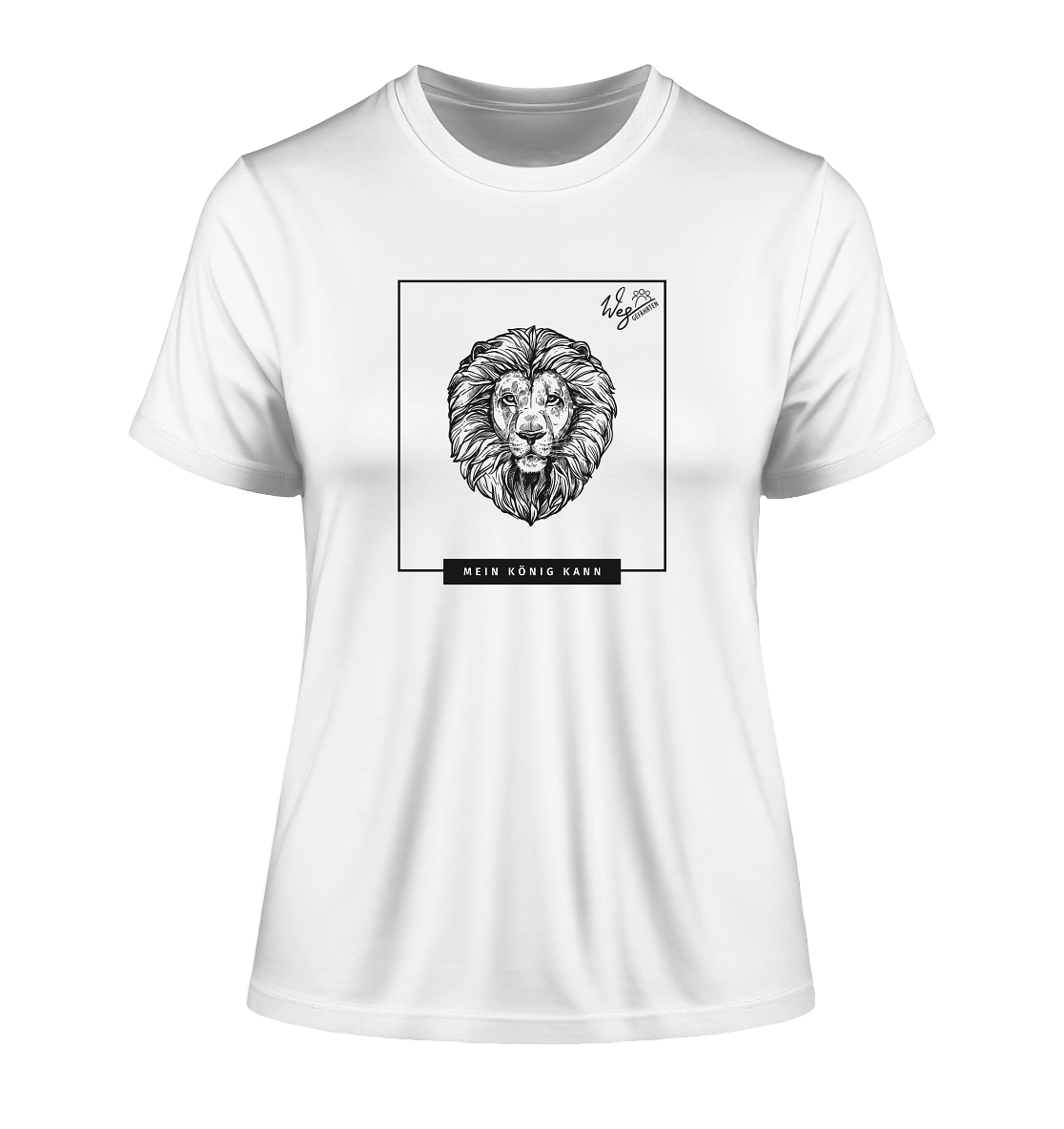 Mein König kann - Fitted Ladies Organic Shirt