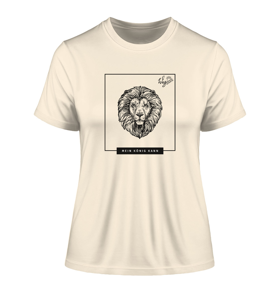 Mein König kann - Fitted Ladies Organic Shirt