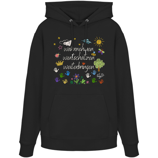 WERTE bunt - Tanja (NICHT Veröffentlichen) - Organic Hoodie.