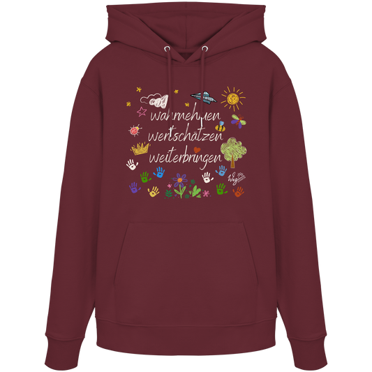 WERTE bunt - Tanja (NICHT Veröffentlichen) - Organic Hoodie.