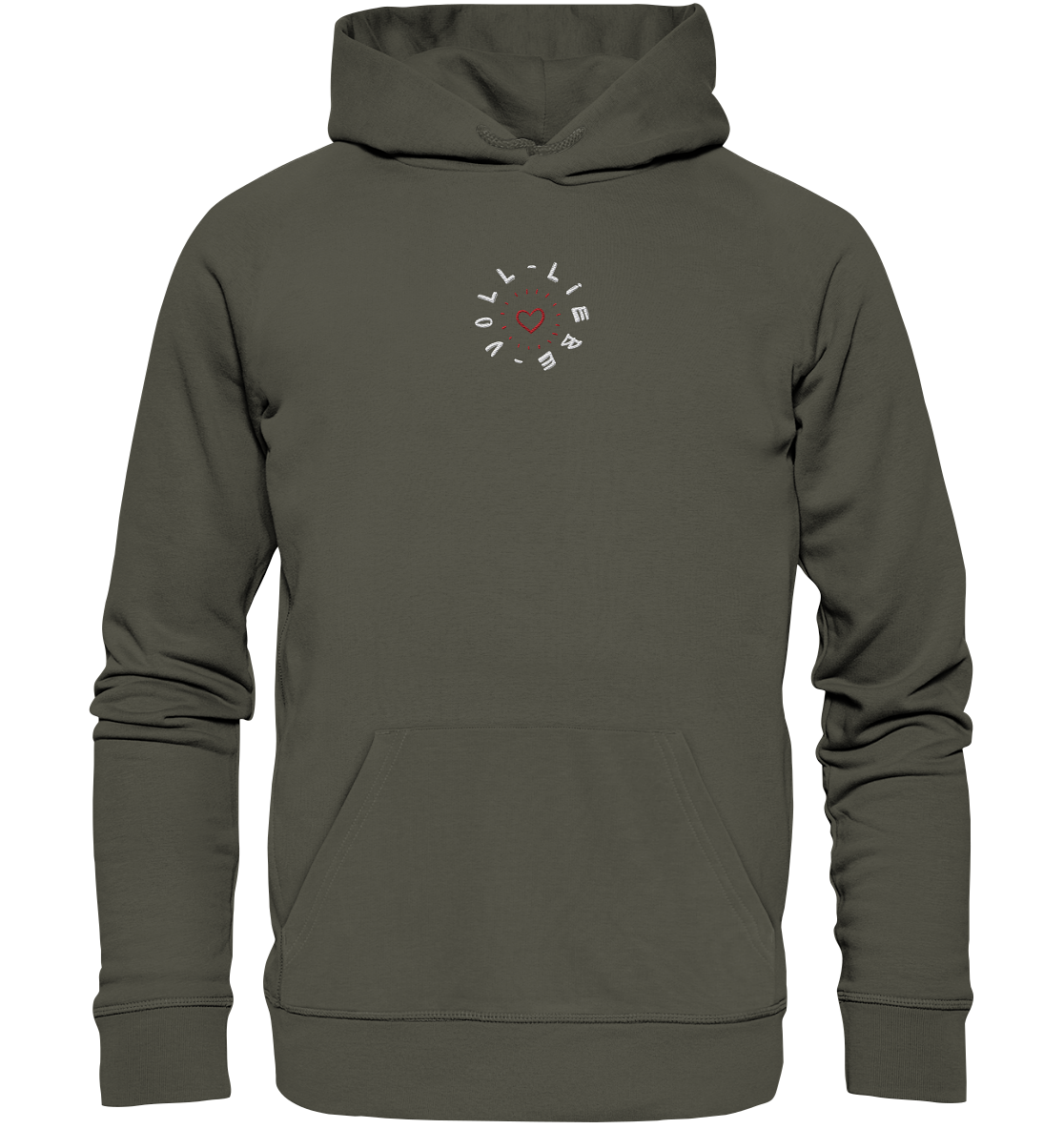 Voll Liebe - Organic Hoodie (Stick)