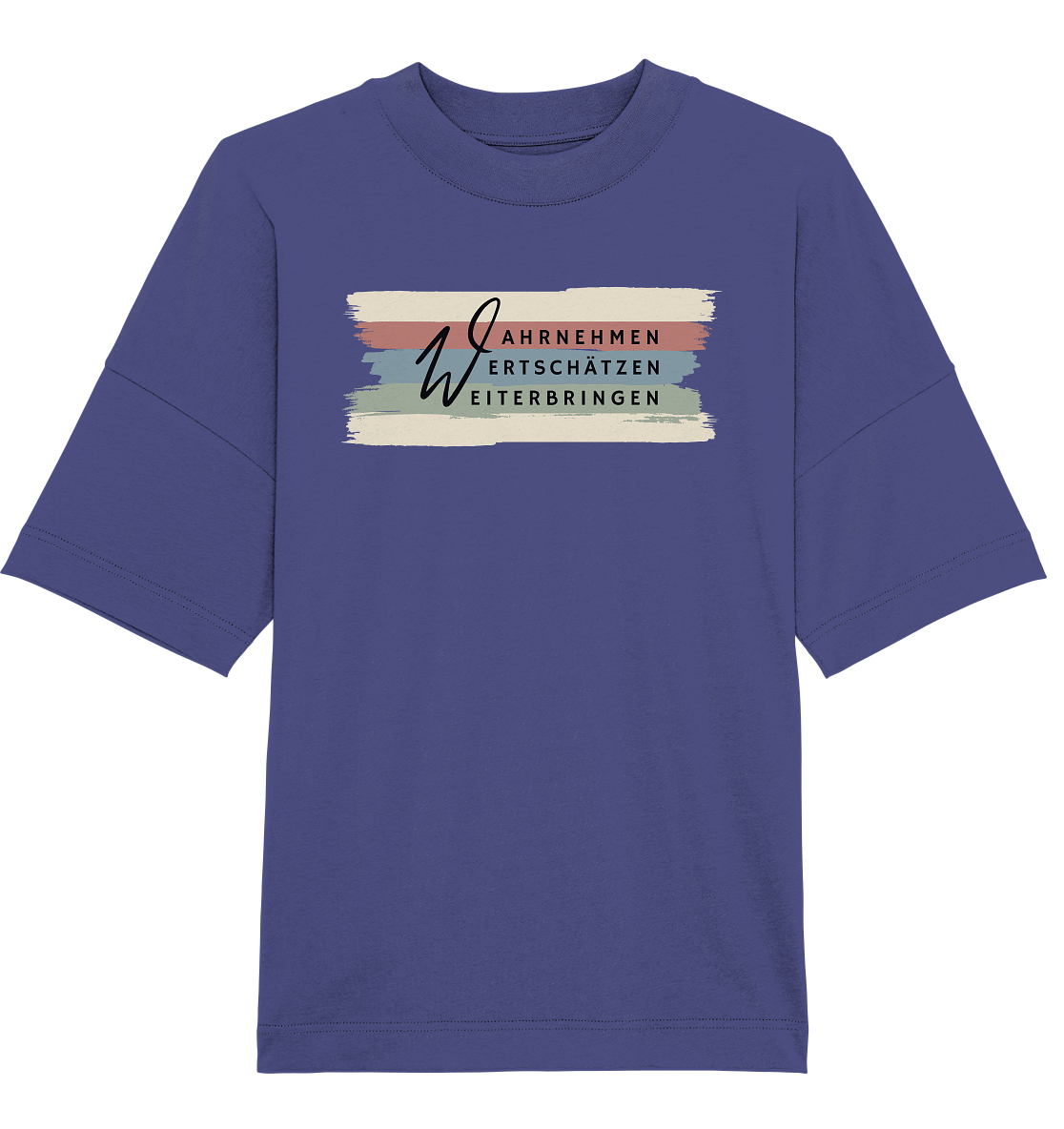 WERTE - Pinselstriche - Organic Oversize Shirt