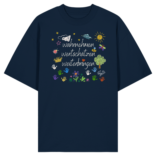 WERTE bunt - Tanja (NICHT Veröffentlichen) - Organic Oversize Shirt.