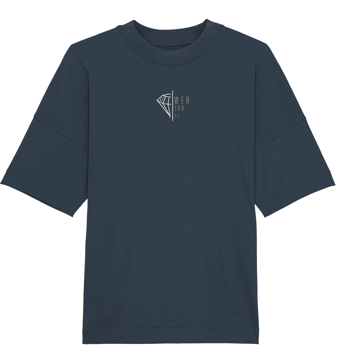 WERTVOLL Diamant (Stick) - Organic Oversize Shirt (Stick) - Weggefährten Mindset
