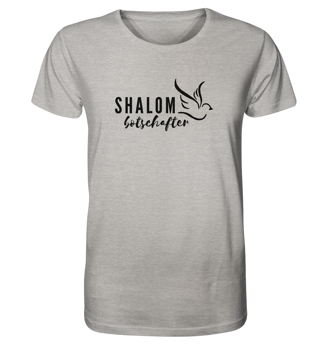 SHALOMbotschafter (schwarze Schrift) - Organic Shirt